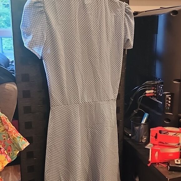 Heart Of Haute Light Blue Polka Dot Wrap Dress Size S - Picture 4 of 4